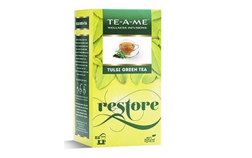 Te-A-Me Tulsi Green Tea Restore   Box  25 pcs